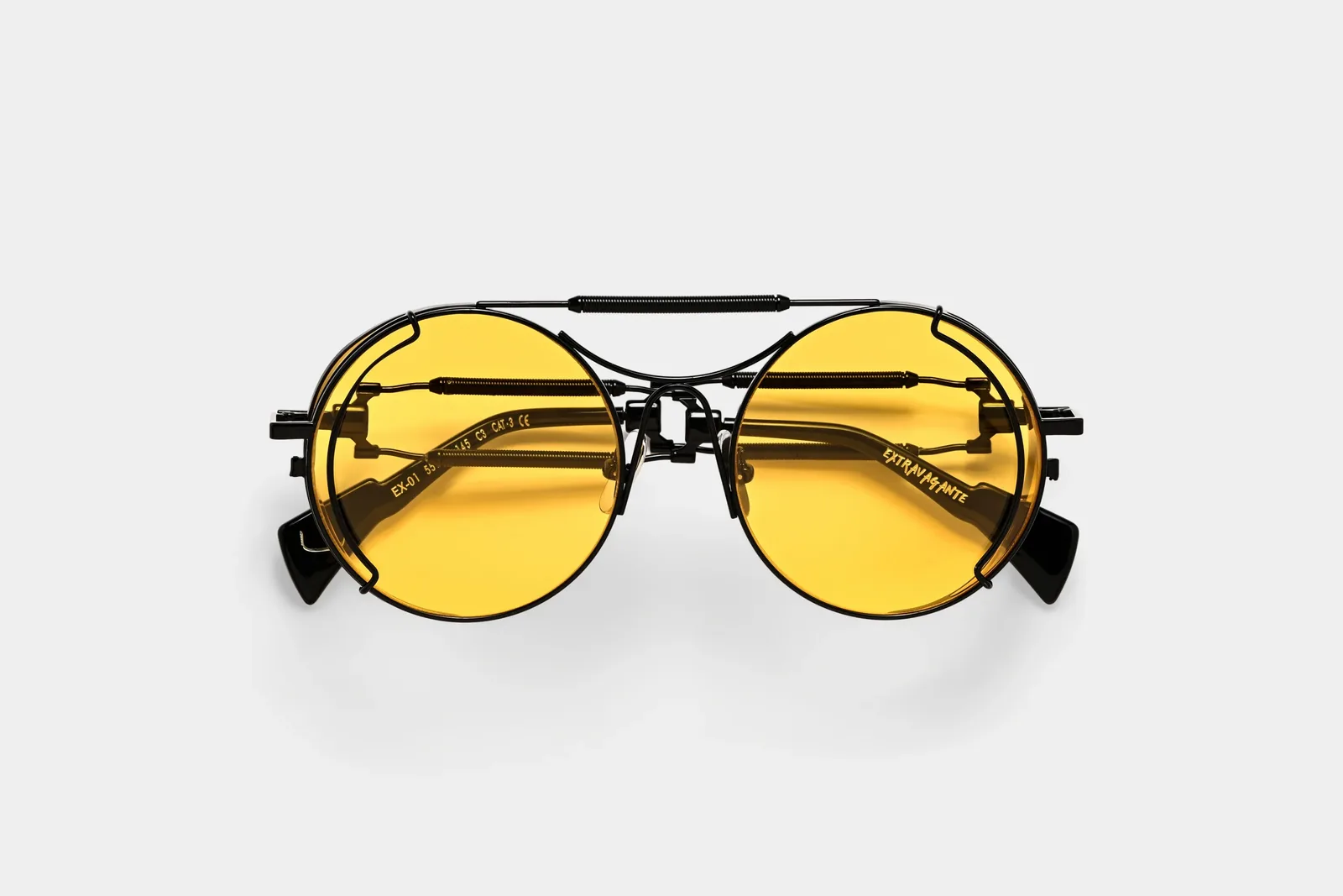 Swag Eyewear Extravagante Black Yellow authorized collaboration reference, product view