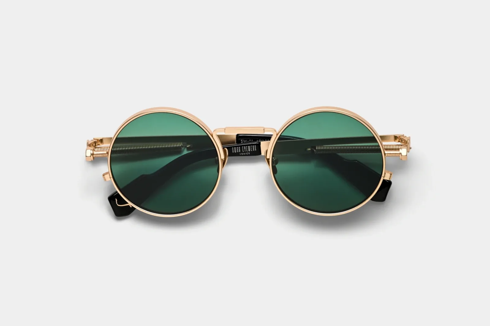 Swag Eyewear SW-01 GOLD GREEN authorized collaboration reference, product view