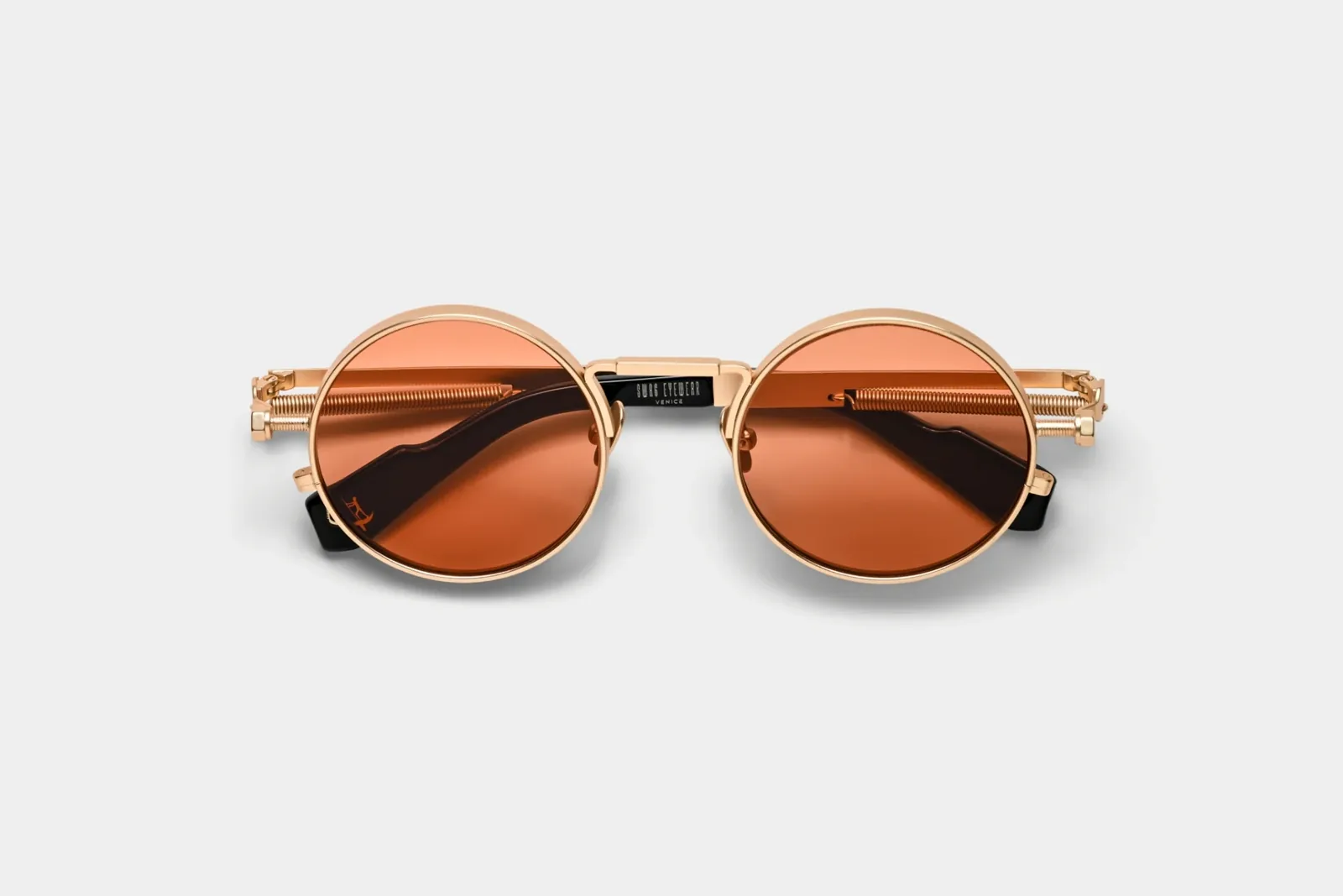 Swag Eyewear SW-01 GOLD Amber authorized collaboration reference, product view