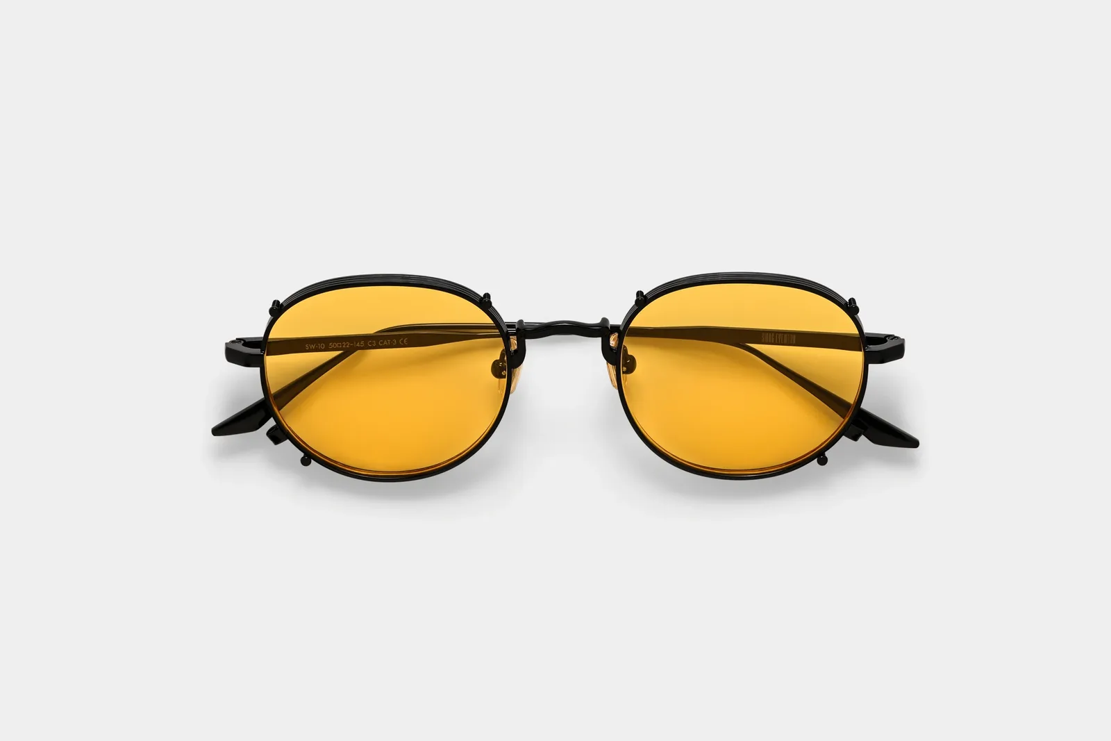 Swag Eyewear SW-10 Nero Giallo authorized collaboration reference, product view
