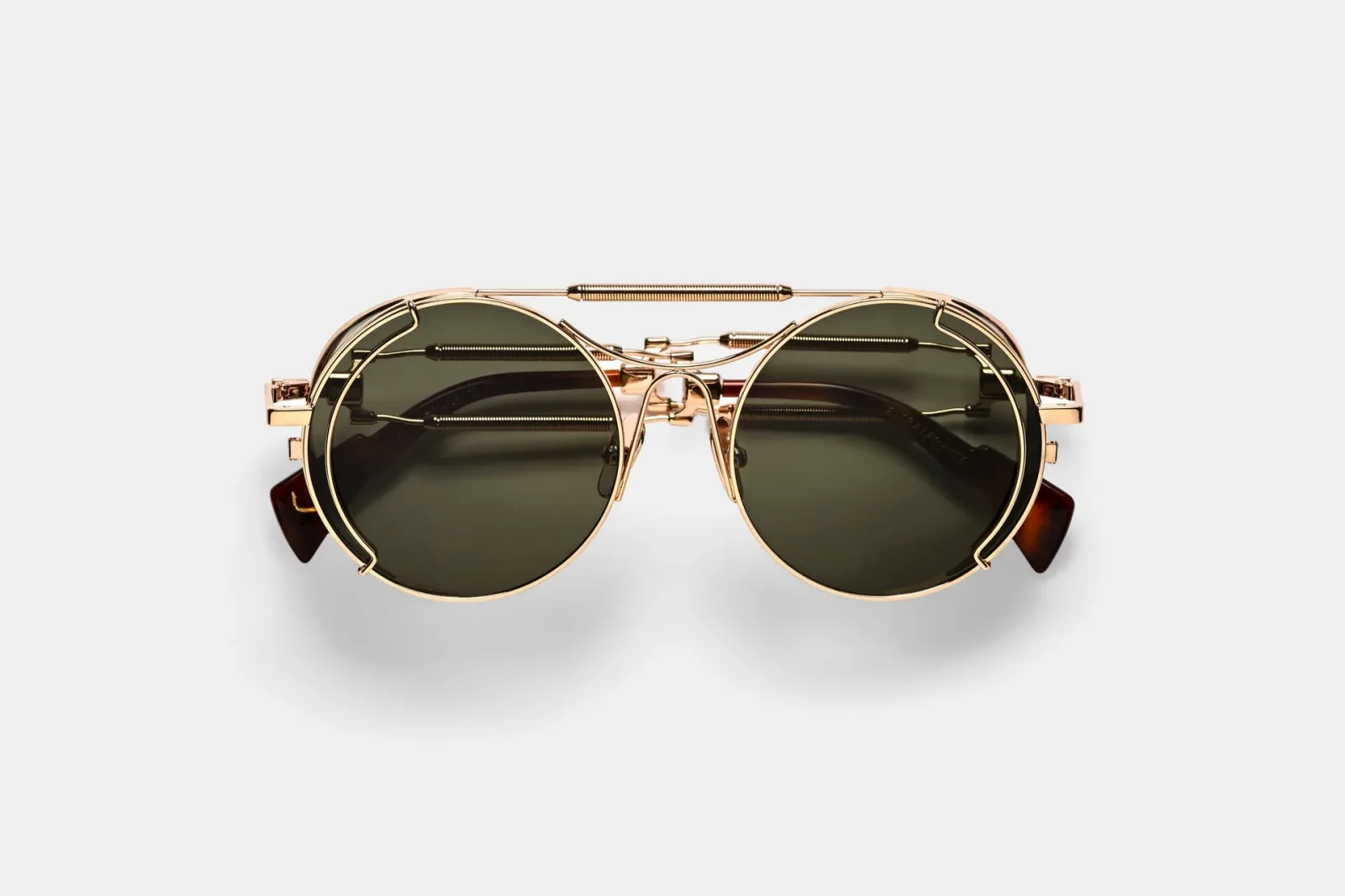 Swag Eyewear Extravagante Gold metal sunglasses, authorized collaboration reference, front view