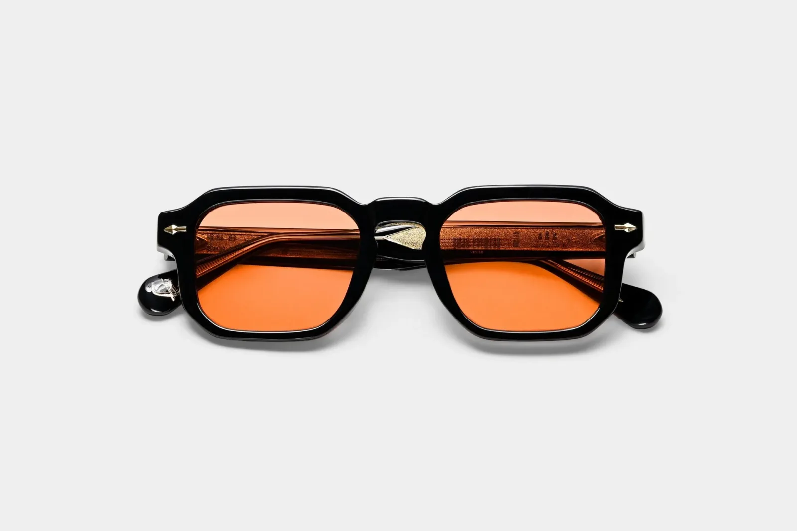 Swag Eyewear HR-04 Glossy Black acetate sunglasses, authorized collaboration reference, front view