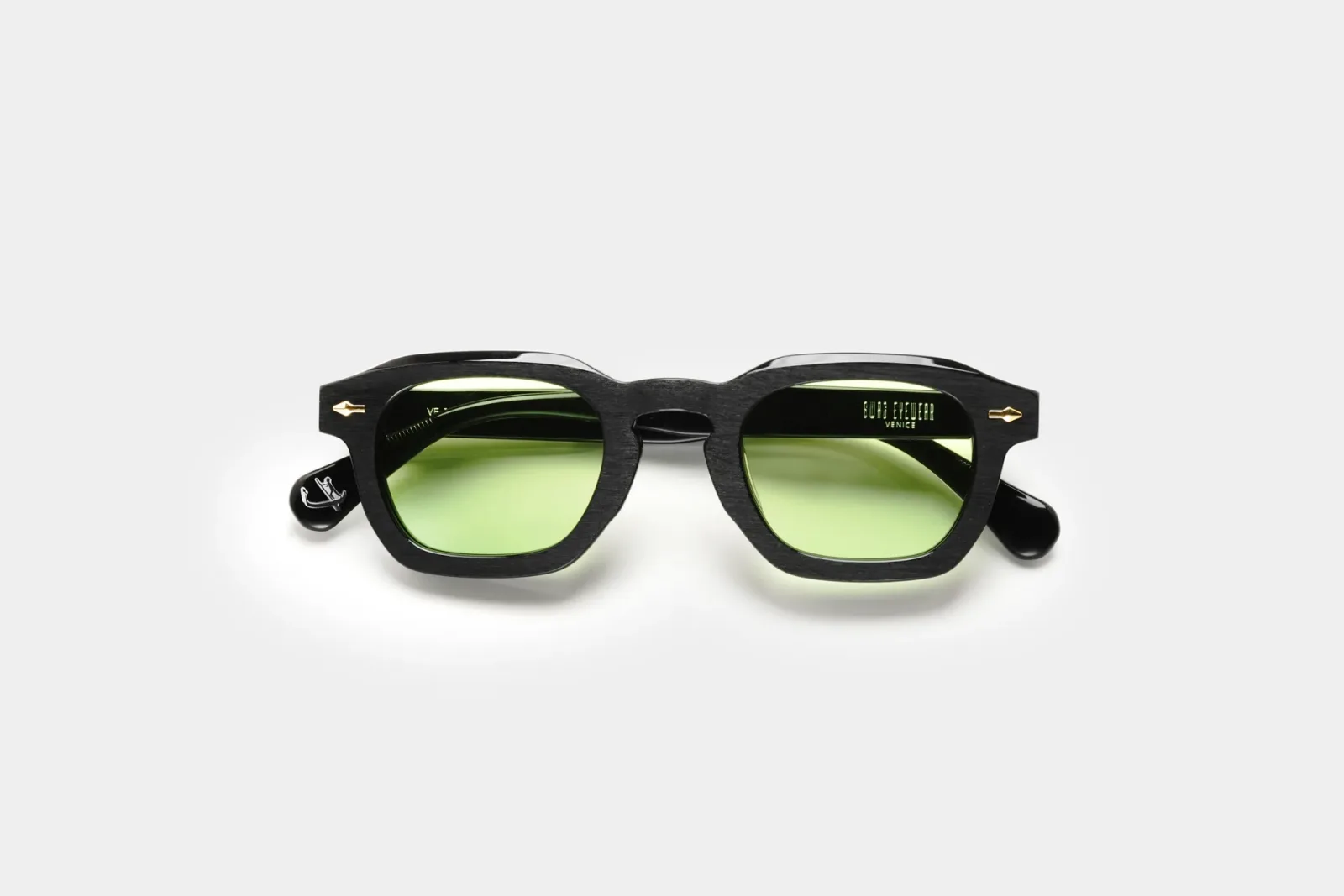 Swag Eyewear VE-17 Carbon Black acetate sunglasses, authorized collaboration reference, front view